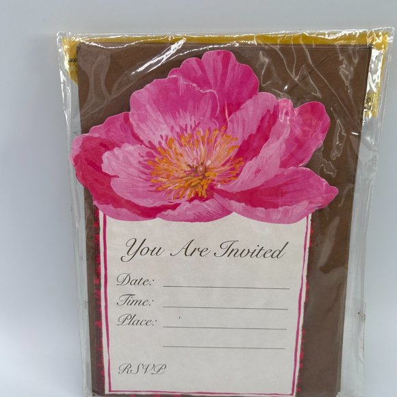 Isabelle de Borchgrave 10 Count Invitation Cards Party Invitation New Sealed - Picture 3 of 6